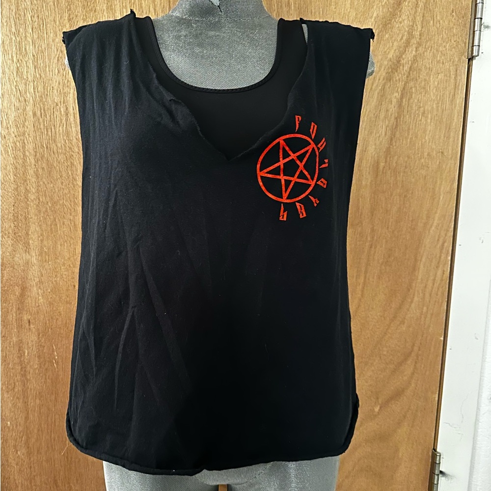 Sexy design cut off tank top